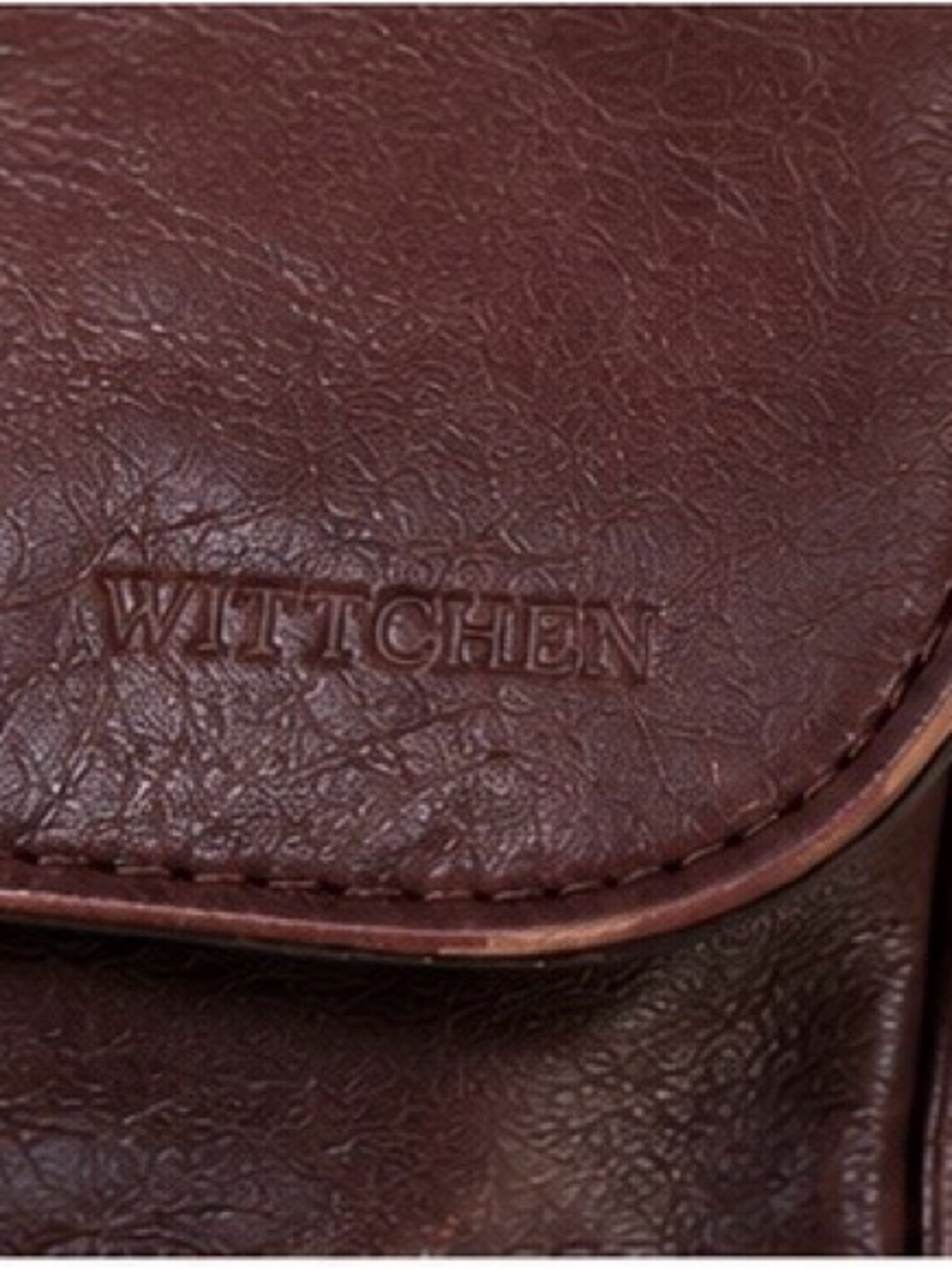 Vintage WITTCHEN Burgundy Leather Messenger Crossbody Bag Medium Genuine Leather - Picture 11 of 13